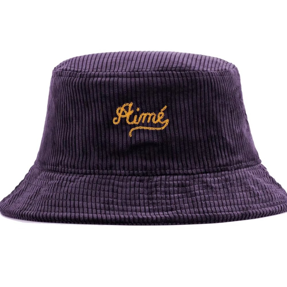Aime Leon Dore Purple Corduroy Bucket Hat